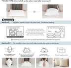 MIULEE 26x26 Euro Throw Pillow Insert - Image 6