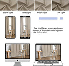Simplebrand Ava Biscotti Beige Blackout Curtains - Image 8