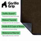 GORILLA GRIP Waterproof Traffic Guard Door Mat, Indoor Outdoor Heavy Duty - Image 2