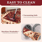 SERISSA 9x12 Washable Non Slip Boho Area Rug - Image 4