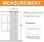 Blackout Curtains for Bedroom, 42 x 84 Inch, 2 Panels | Thermal Insulated & - Image 7