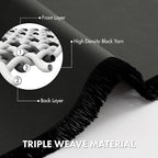 MIULEE Dark Grey Blackout Curtains 4 Panels Set 72 Inch Length Bedroom | - Image 6