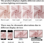Blush Pink Sheer Curtains 84 Inches Long 2 Panels Set, Light Filtering Window - Image 7