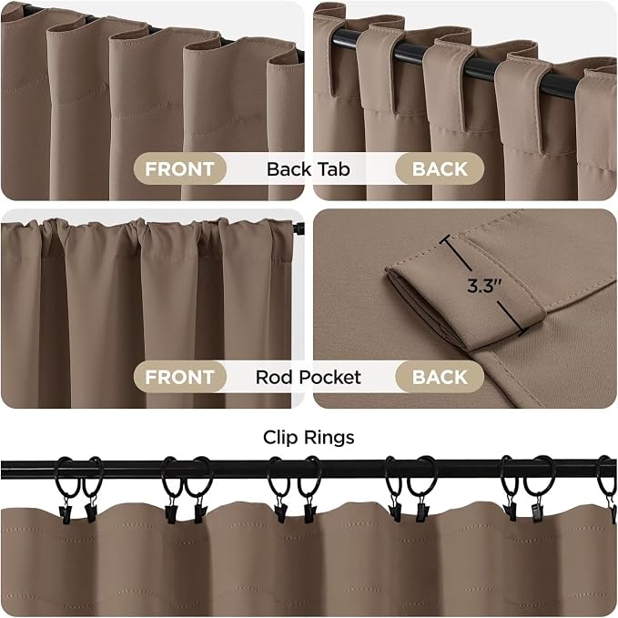 Joydeco Blackout Curtains 96 Inches Long - Image 2