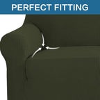 H.VERSAILTEX Stretch Couch Cover Loveseat Covers - Image 5