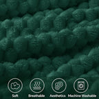 BEDELITE Dark Green Throw Blanket - Image 3