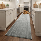 Runner Rug 17 ft, Extra Long Non-Slip Washable Rug, Rubber Backing, Rolled in - Image 2