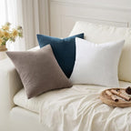 MIULEE Brown Chenille Couch Throw Pillow Covers, 18x18 | Set of 2, Modern - Image 5