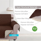 U-NICE HOME Large Sofa Cover Reversible Couch Cover - Image 4