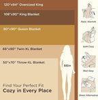 Bedsure GentleSoft 100% Cotton Large Blanket Oversized King - Image 6