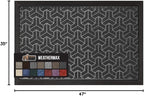 GORILLA GRIP 100% Waterproof All-Season WeatherMAX Doormat, US Designed Natural - Image 2