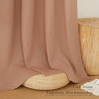 NICETOWN Flax Linen Terracotta Curtains - Image 7