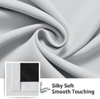 SimpleHome White 100% Blackout Curtains Room Darkening Living Room 84 Inch | - Image 7