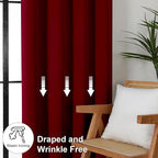 Simplebrand Red Blackout Curtains - Image 7