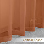 Chyhomenyc Orange Sheer Valances - Image 9