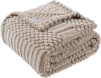90x104 Inch Brown King Size Blanket by LUSSENAHOME