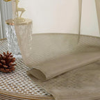 Taupe Sheer Curtains 63 Inches Long 2 Panels Set, Light Filtering Sheer Curtains - Image 4