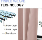 Simplebrand Ava Blush Blackout Curtains - Image 5