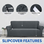 ZNSAYOTX 1 Piece Jacquard Couch Covers - Image 3