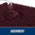 OLANLY Dog Door Mat for Muddy Paws 54x24, Super Absorbent Chenille Mud Mat | - Image 3