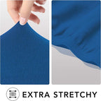 PureFit Stretch Couch Covers for Sofa Large Sofa Slipcovers Classic Blue | - Image 4