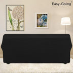 Easy-Going Stretch 4 Seater Oversized Sofa Couch Cover Black | 1-Piece Extra - Image 3