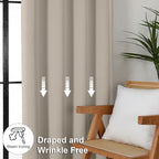 Simplebrand Ava Stone Blackout Curtains - Image 7