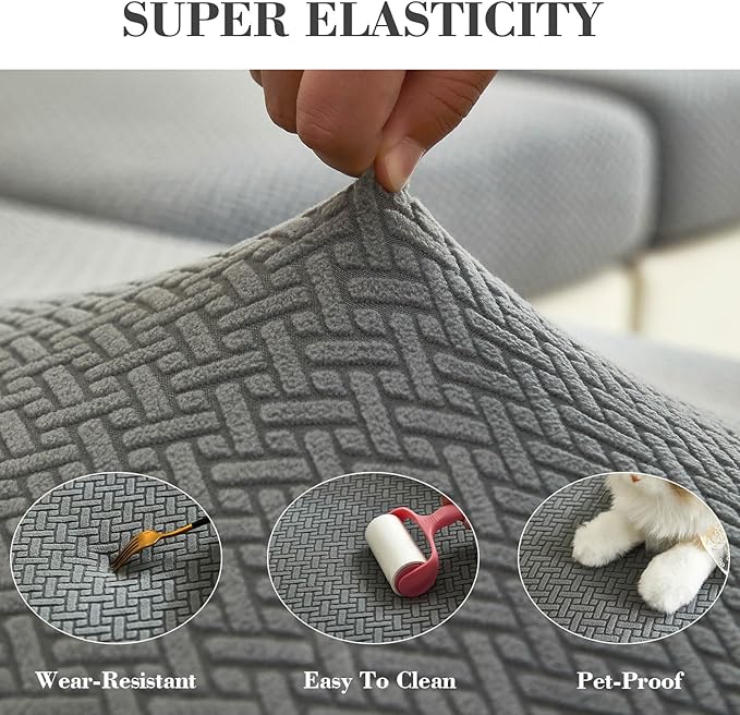 Couch Covers for 2 Cushion Sofa Pet Friendly Couch Cushion Covers Universal - Image 5