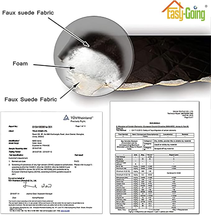 Easy-Going Reversible Couch Cover, Oversized Chair, Peacockblue/Beige | Machine - Image 5