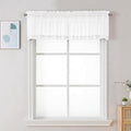 Chyhomenyc Sheer Valances for Windows, Light Filtering Small Window Curtains by Chyhomenyc