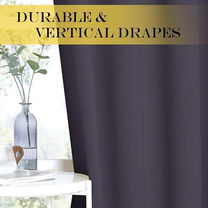 NICETOWN Blackout Curtains 72 inches Long, Grommet Privacy Window Thermal - Image 3