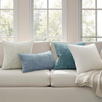 MIULEE Decorative Couch Throw Pillow Covers 18x18 Inch Light Blue 2 Pack | - Image 3