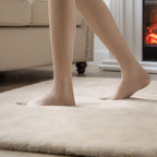 Ashler Faux Fur Rug, Ultra Soft Faux Rabbit Fur, 4 x 6 Feet Rectangle, Machine - Image 4