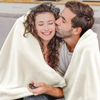 BEDELITE Fleece Blanket Soft Plush Twin Size Blanket Cream 60"x80" | Ultra Soft - Image 4