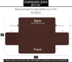 U-NICE HOME Large Sofa Cover Reversible Couch Cover, Pet Friendly, Elastic - Image 6