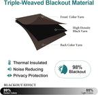 ChrisDowa Blackout Curtains for Bedroom and Living Room 90 Inches Long | 2 - Image 4