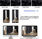 Simplebrand Ava Black Short 24 Inches Blackout Curtain 2 Panels Set, Half - Image 8