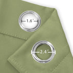 Blackout Curtains 52 x 84 inches Long Sage Green Curtains Set of 2 Panels - Image 5