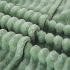 Sage Green Fleece Throw Blanket 90”×90” - Image 5