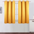 Yellow Blackout Curtains 34 x 54 Inch Length/Set of 2 Curtain Panels/Thermal by Lemomo