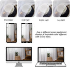 Chyhomenyc White Sheer Curtains 84 Inches Long 2 Panels, Light Filtering White - Image 4