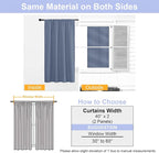 Simplebrand Ava Denim Blue Blackout Curtains - Image 8