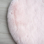 ORINOVA Pink Faux Fluffy Rabbit Fur Rug - Image 9