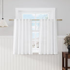 White Curtains 45 Inch Long, 2 Panel by Nanspring