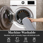 RESARE Waffle Bath Mat for Bathroom, Non Slip Bathroom Rugs 18"x30" Black | - Image 6