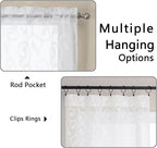 Furman Sheer White Curtains 84 inches Long - Image 4