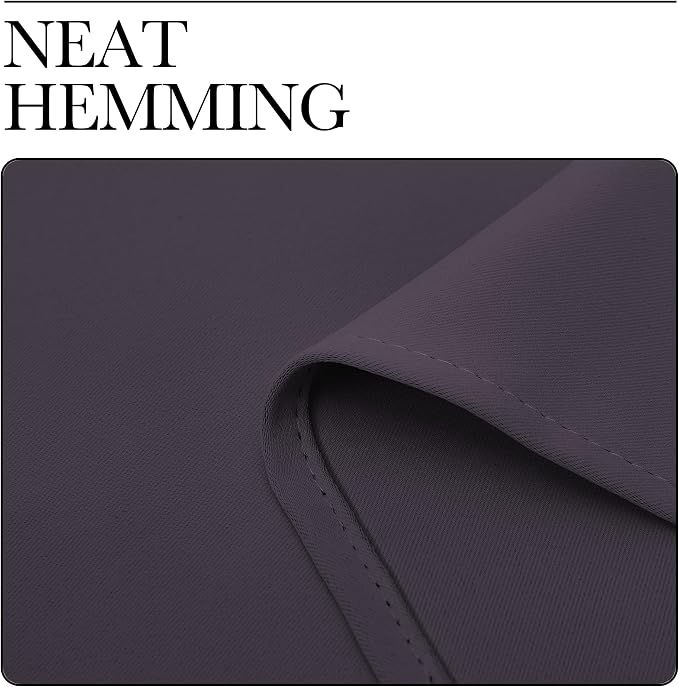 NICETOWN Greyish Purple Blackout Curtains 68 inches Length - Image 6