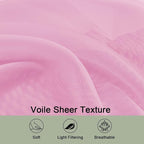 Sheer Pink Curtains 108 Inches Long - Image 7