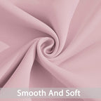 Yakamok Pink Room Darkening Curtains 96 inch Sliding Door Drapes | 1 Extra-wide - Image 4