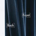 MIULEE Navy Blue Velvet Curtains 52x96 inches Luxury Blackout Curtains | - Image 6